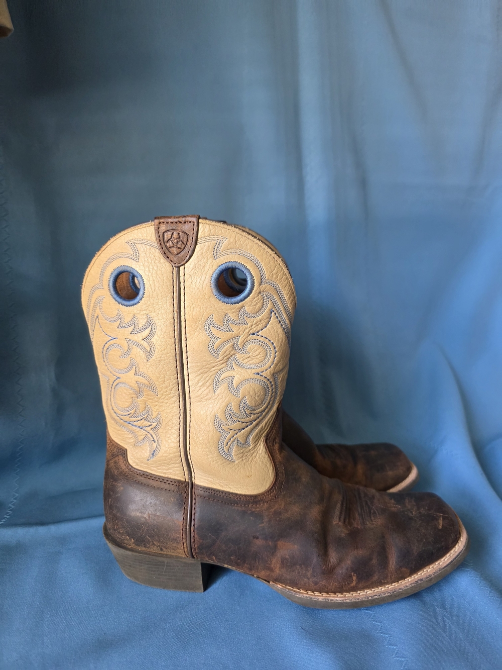 Ariat 4LR Western Cowboy Boots Women’s 6 Brown Tan Cowgirl Distressed